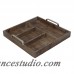 Cheungs Natural Wood Compartment Tray with Chrome Handle HEU3759
